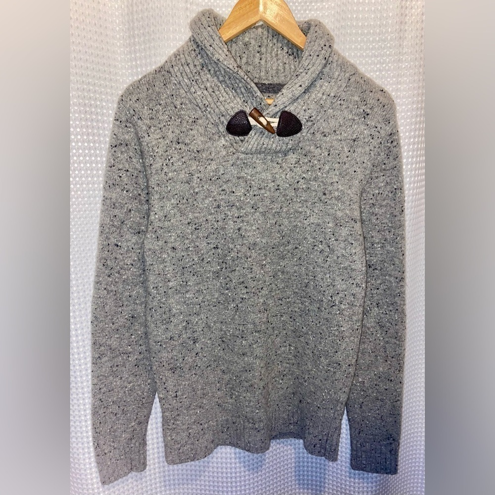 2/60$ Men’s SIMONS Le31 Lamb Wool shawl collar knit‎ sweater Sz small